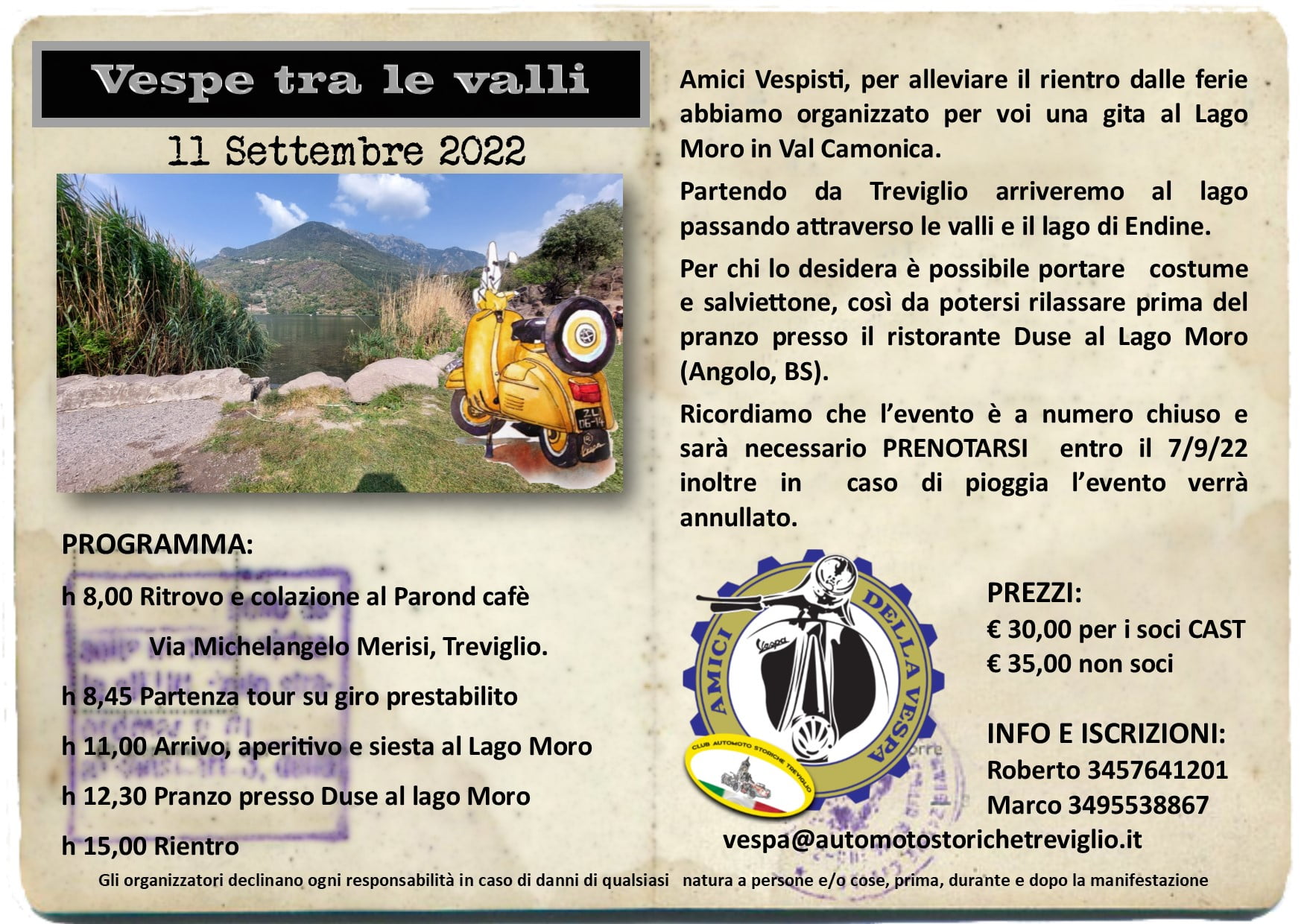 Vespe tra le valli