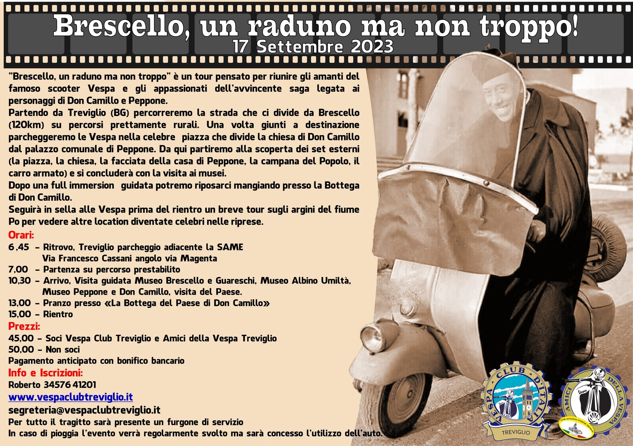 Brescello, un raduno ma non troppo (riservato Vespa e similari)