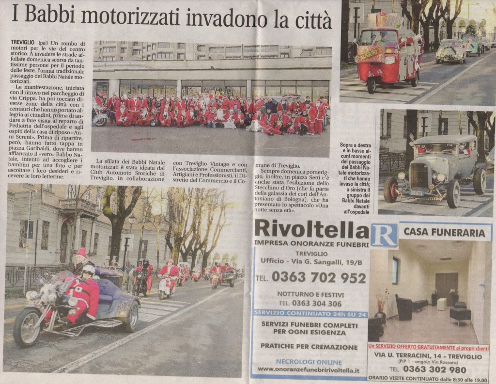 Babbi in moto - 22.12.2019 - Rassegna Stampa 1 babbi 2019 GdT