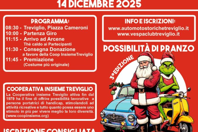 Metti in moto la solidarietà – Auto moto raduno solidale – 14/12/2025